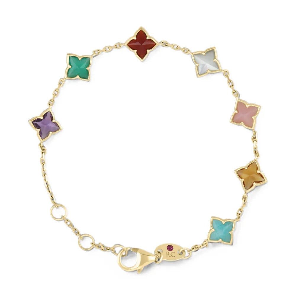 Multicolor gemstone bracelet