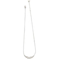 Silver letter pendant necklace