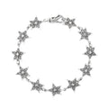 Vintage style star link bracelet